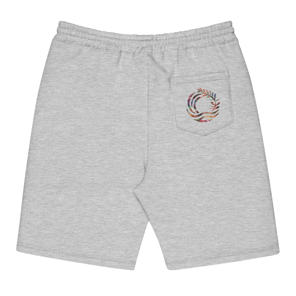 "Skeleton Flower Hands" Opulux Fleece Shorts