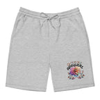 "Skeleton Flower Hands" Opulux Fleece Shorts