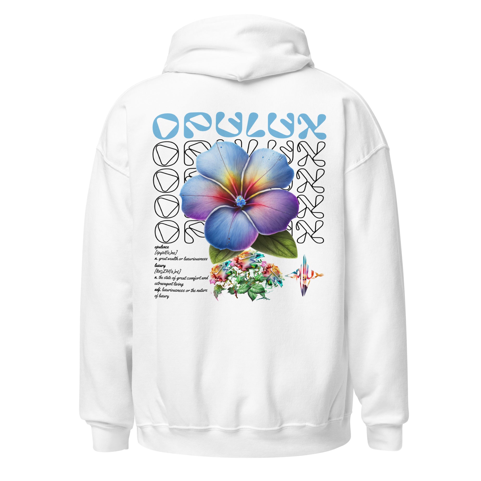 "Indigo Blossom" Opulux Hoodie